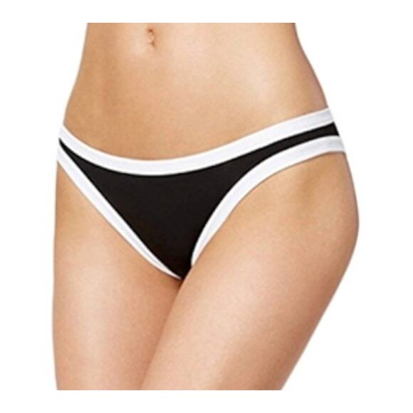 Sanctuary Black White Textured Bikini Swim Bottom XS NWT - Picture 1 of 6